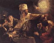 REMBRANDT Harmenszoon van Rijn The Feast of Belsbazzar painting